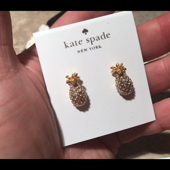 kate spade Jewelry - HOST PICK Kate Spade Crystal Pineapple Earrings